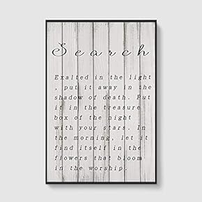 Framed Home Artwork Vintage Wood for Living Room Bedroom