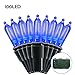 Lalapao M5 Battery Operated Xmas String Lights 100 LED Outdoor Lights Clear Mini Fairy Christmas Lighting Decor for Indoor Tree Garden Patio Lawn Party Home Holiday Wedding Decorations (Blue)