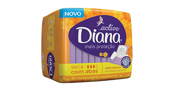 Abs Diana Active 8Un Seca C/Abas Abs Active Seca C/Abas (7896914000884)