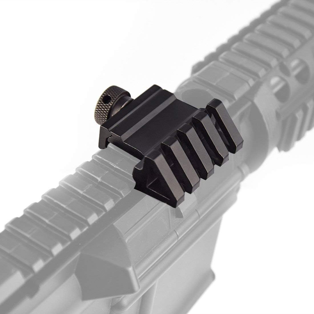 6Pcs 45 Degree Offset Rail Mount, 4 Slots 20mm Picatinny Weaver Rail for Flashlights Laser Red Dot Sight Optics Tactical Style : Sports & Outdoors