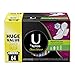 U by Kotex CleanWear Ultra Thin Pads with Wings, Heavy Flow, Unscented, 64 Count