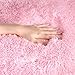 LOCHAS Round Area Rugs Super Soft Girls Rug Living Room Bedroom Home Shaggy Carpet 4-Feet (Pink)
