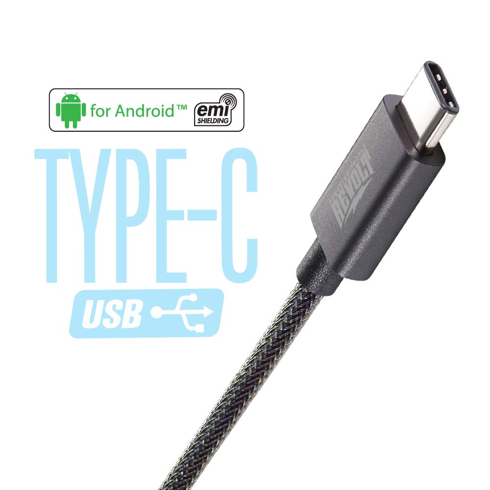 Revolt USB Type-C Duracord Charger Data Sync Cable