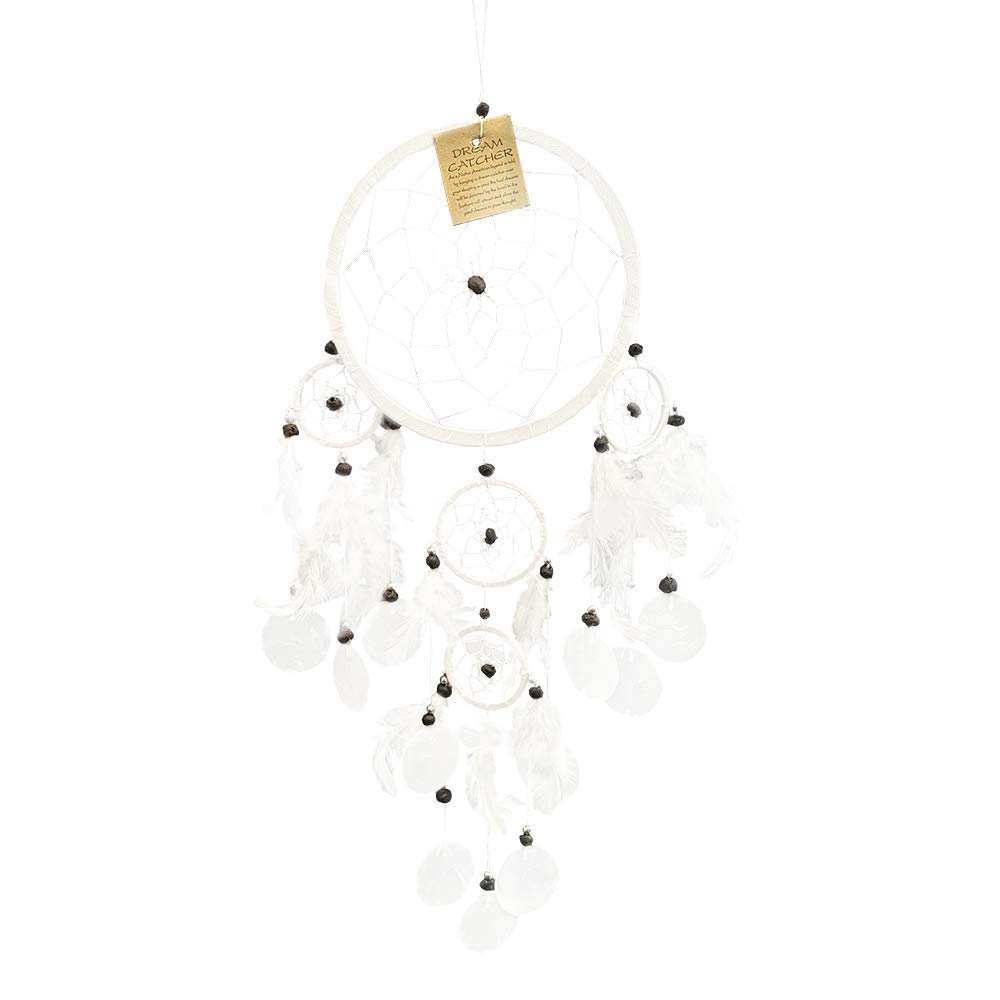 Vie Naturals Capiz Dream Catcher 16 Cm - White
