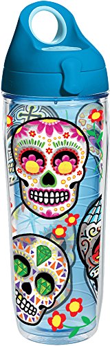 Tervis 1279618 Sugar Skulls Insulated Tumbler with Wrap and 