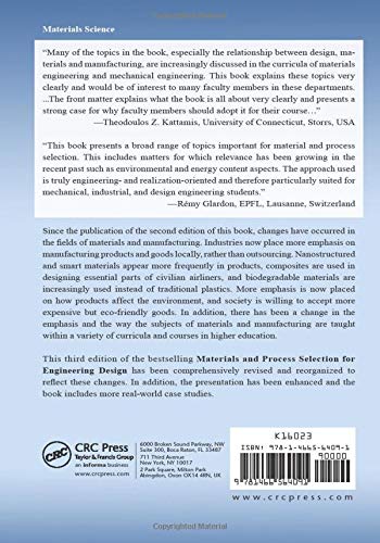 Materials And Process Selection For Engineering Design - 