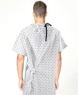 Unisex Patient Hospital Gown Long Length Wrap Around Style Comfortable UK Pack 4 view 5