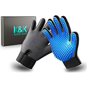 KK-Pet-Grooming-Glove-Set-Premium-Deshedding-Glove-for-Easy-Mess-free-Grooming-of-Dogs-Cats-Rabbits-and-Horses-with-LongShortCurly-fur-1-Pair-Gentle-Pet-Hair-Remover-Mitt-with-Storage-Bag KENNELS & KATS Pet Grooming Glove | Pet Brush Glove | Premium De-shedding Glove for Easy, Mess-free Grooming with 260…