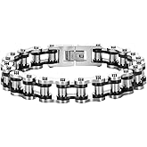 XINXUSP Stainless Steel Bike Chain Link Bracelet for Men - Fashionable and Versatile Motorcycle Chain - Holiday/Anniversary/Valentine's Day Gift