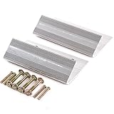 Red Hound Auto Compatible with Ramp Aluminum Truck Bottom End Kit with Hardware Loading ATV Mower Motorcycle 8 Inches Wide 2 Pieces