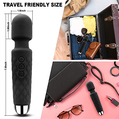 Cordless Wand Massger, Bolly Powerful Personal Massagers for Women with Multi Speeds for Therapeutic Muscle Aches and Sports Recovery - Thumbnail 5