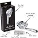 Aqua Elegante Chrome Shower Head - Massage & Mist Handheld Shower Head, 2.5 GPM, 3 Settings, BPA Free, Self-Cleaning Nozzles, Long Lasting