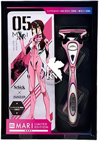 Schick EVANGELION EVANGELION Chic Hydro 5 Holder (with Blade) + 2 Replacement Blades with Can Case