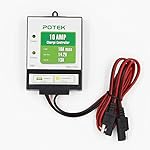 Potek 10-Amp/130-Watt 12-Volt Solar Charge Controller Battery Regulator for Solar Panel
