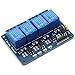 DZS Elec 2-Pack 5V 4-Channel Relay Module with Optocoupler Active Low Level Amplifier Trigger JD-VCC Relay Power VCC Power