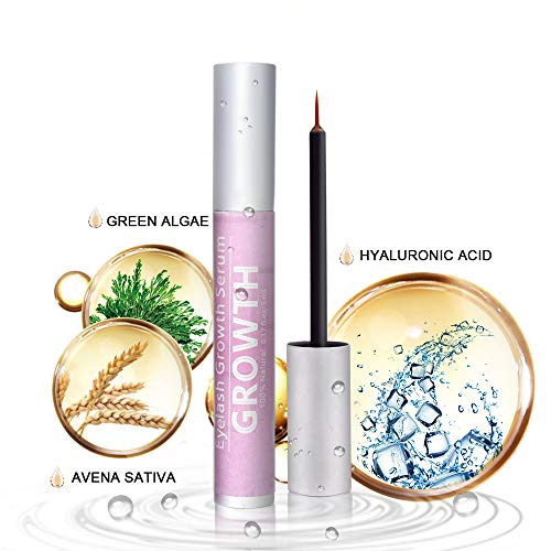 5ml Eyelash Growth Serum Lash Enhancer Serum Eyelash Booster for Longer Fuller Eyelashes Eyebrow Growth Treatment Serum Lash Brow Serum