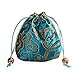 2500 Silk Brocade Pouch Jewelry Travel Drawstring Coin Purse Bag H4