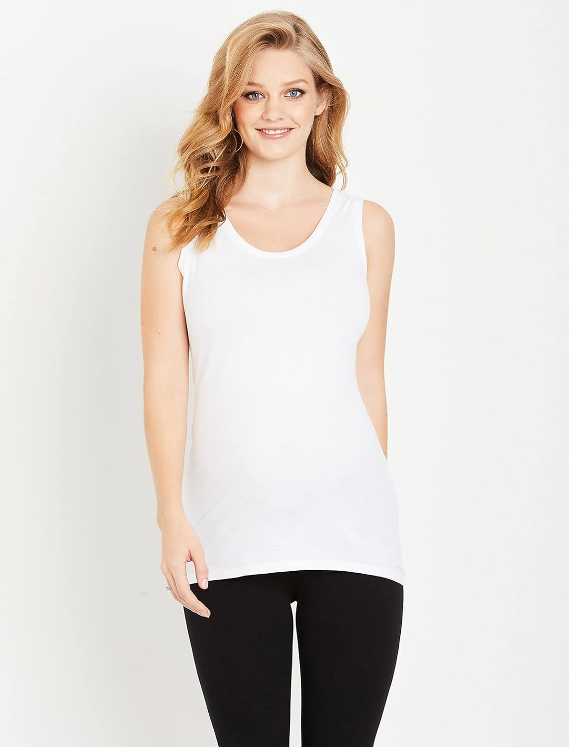 Motherhood Maternity Women's Maternity Bumpstart 2 Pack Sleeveless Tank Tops at  Women’s Clothing store