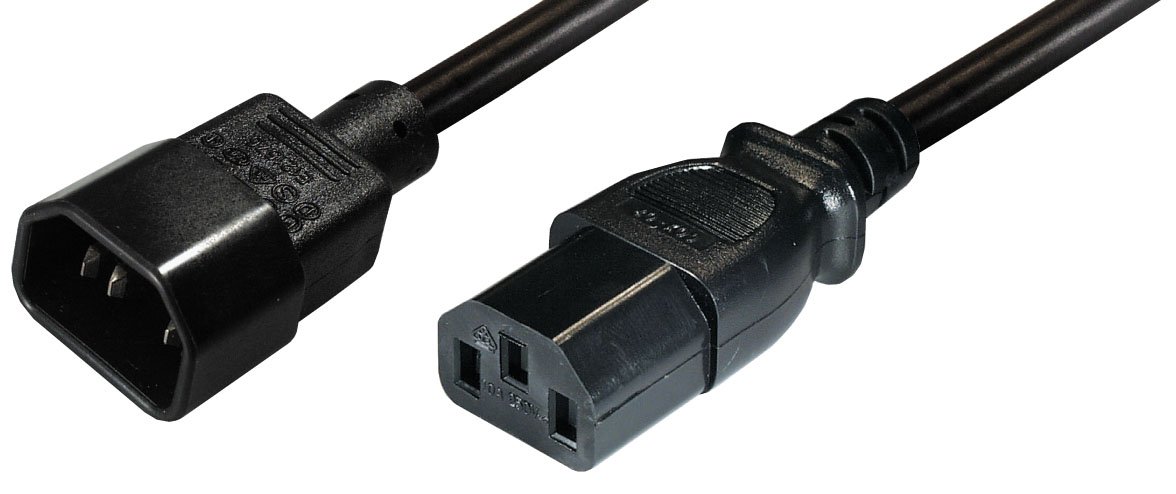 Connector Cable IEC 320 C14 Connector to IEC 320 C13 Connector 1.5 Metres 1 Anschlusskabel