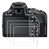 PCTC Tempered Glass Protector Compatible for Nikon D3500 D3400 D3100 D3200 D3300 DSLR Camera Cover (3 Packs)