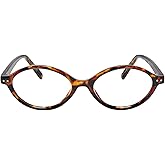 TIJN Olisa Blue Light Blocking Glasses for Women Men,Oval Glasses Frame Bluelight Glasses for Gaming/Computer/Screen