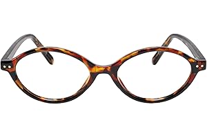 TIJN Olisa Blue Light Blocking Glasses for Women Men,Oval Glasses Frame Bluelight Glasses for Gaming/Computer/Screen