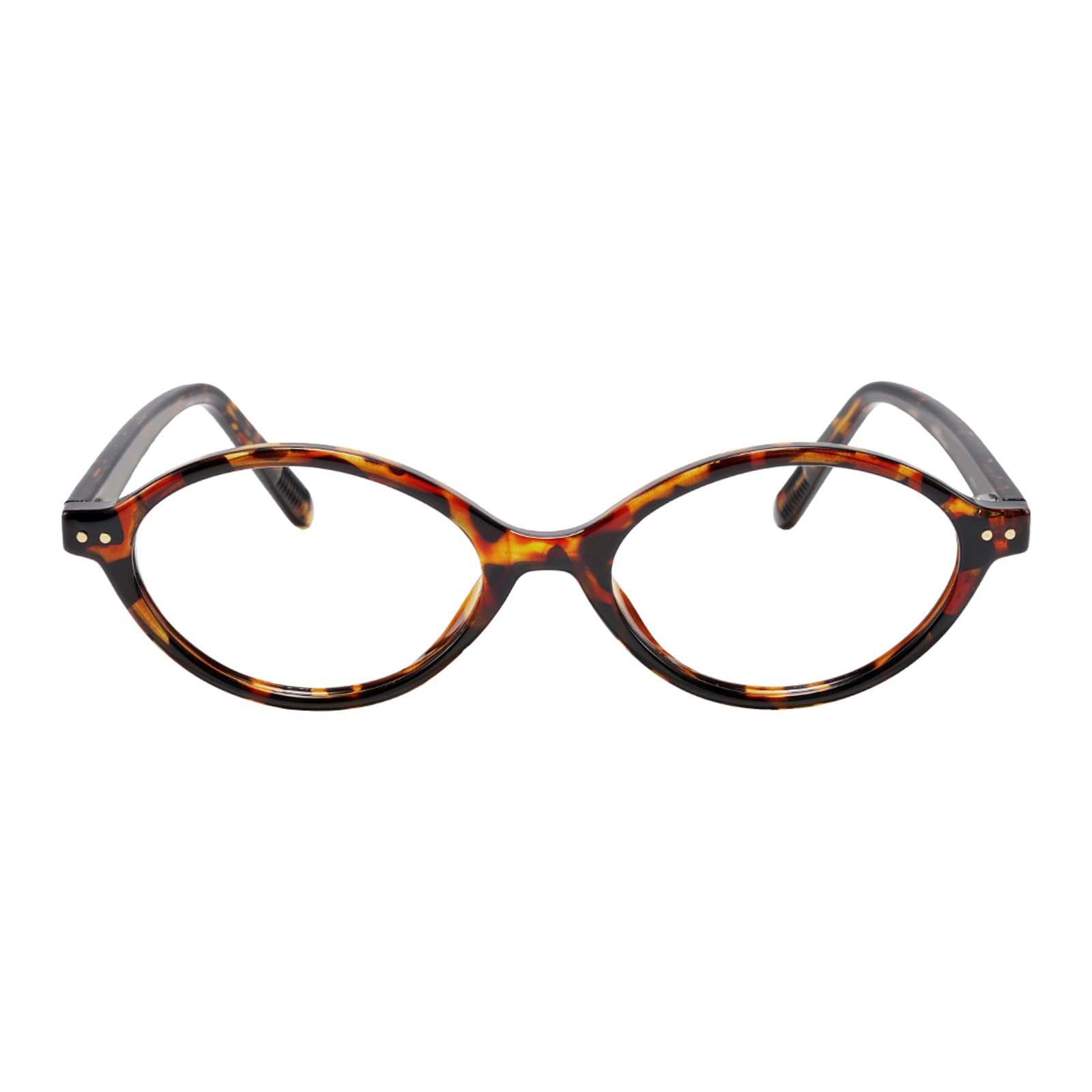 Photo 1 of TIJN Olisa Blue Light Blocking Glasses for Women Men,Oval Small Frame Bluelight Glasses for Gaming/Computer/Screen,Tortoise