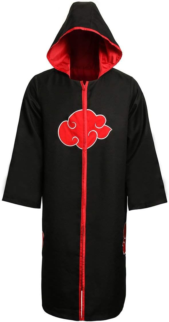 Keting Aries Tuttle The Naruto Unisex Akatsuki Cloud Cosplay Costume Uniform Cloak Hoodie Robe Outerwear
