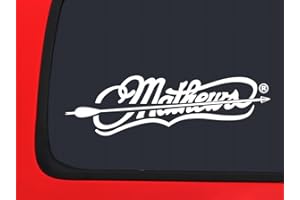 LVE DECALS Mathews Archery Logo with Arrow - White Hunting window decal sticker
