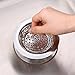 2PCS Stainless Steel Sink Strainer for Garbage Disposal By Hoxha, Easy Handle Portable Kitchen Drain Strainer Basket - Large Wide Rim 4.5