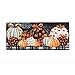 Evergreen Flag Sassafras Elegant Patterned Pumpkins Interchangeable Entrance Doormat | Indoor and Outdoor | 22-inches x 10-inches | Non-Slip Backing | All-Season | Low Profile | Home Decor