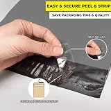 G4GADGET 50 Micron 14 x 21 Polythene Mailing Bags Self Seal Grey view 9