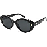 SOJOS Oval Round Polarized Sunglasses for Women SJ2675 | Classic Trendy Retro UV Protection driving Shade