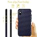 iPhone X Case,Luxury Silicone Slim Carbon Fiber Protective Shockproof Flexible TPU Bumper Full Body Thin Hybrid Drop Protection Anti-Slip Scratch Resistant Cover Cases Armor Apple iPhone X, Blue