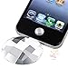 TOOGOO(R) Home Button Stickers (6-in-1 Pack, Bling Diamond For iPhone / iPod / iPad WHITE