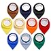 LOGOMO 10 Pack Unisex Baby Organic Cotton Plain Colors Baby Bandana Drool Bibs (set1)