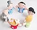 Moon Boat Family Member Finger Puppet Kids Toy 6 PCS
