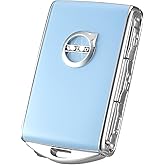 Car Key Fob Cover for Volvo XC90, XC60, XC40, S60, S90, V90, Zinc Alloy Matte Full Protective Case (Blue)