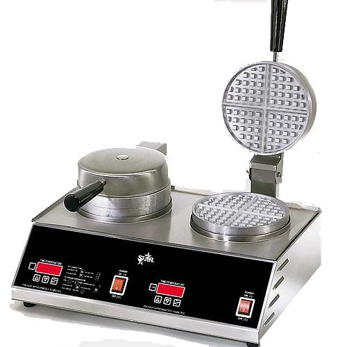 Click Here to See More Images Table Top King star (SWB7R2E) - 40 Waffle/Hr Double Round Waffle Baker