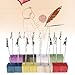 NUOLUX Note Clip Stand Photo Holder Stand Memo Clip 16pcs (Random Color)