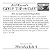 Bill Kroen's Golf Tip-a-Day 2019 Day-to-Day Calendar