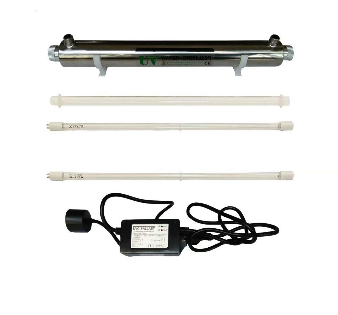 Realgoal 6GPM 25W UV Water Filter UV Water purifiers, add Additional 1 Piece UV-Filter