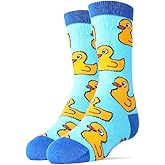 JYinstyle Kids Novelty Funny Cute Animal Crew Socks, Crazy Silly Cool Cotton Dress Socks for Boys and Girls, Size 1-5