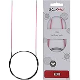KnitPro Zing Fixed Circular Needles 32" (80cm) | US Size 0 (2mm)