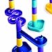 Discovery Toys MARBLEWORKS Add-On Set | Additional Pieces Compatible with Our Starter, Deluxe, Ultra Deluxe Sets (Not Included) | Comes with 30 Colorful Posts, 2 Bases, 3 Ramps, 6 Marbles