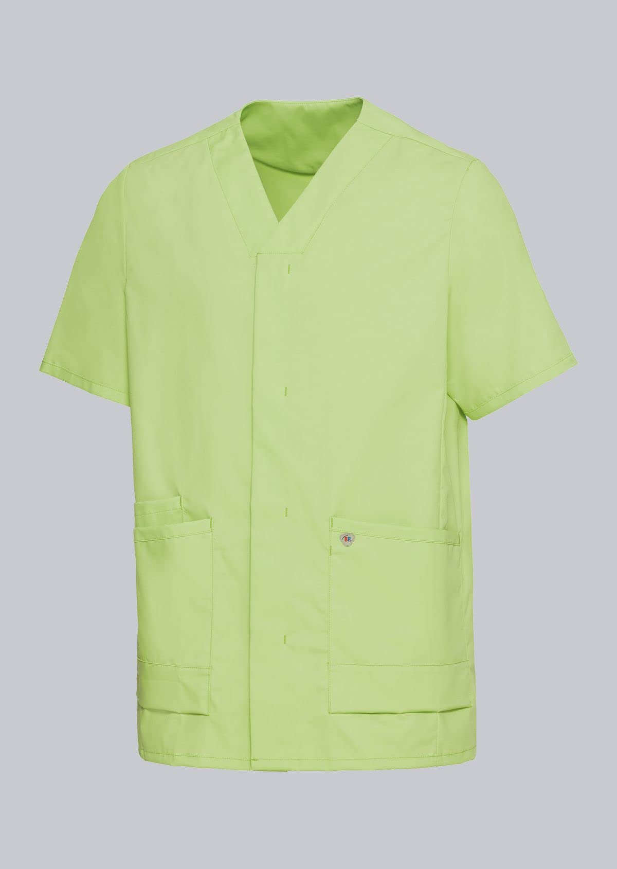 BP 1765-241-0078-Sn Unisex Super Light Fabric Slip On Tunic 49% Cotton / 48% Polyester / 3% Elastolefin, Light Green, Sn Size