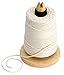 500 Feet Cooking Twine with Non-Slip Portable Wood Holder and Cutting Blade – 100% Cotton Materials – Ideal for DIY Crafts and Food Packaging – Professional Chef Grade Butchers Meat Strings