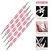 Nail Art Set, ETEREAUTY Nail Art Tools Fashion Design 15pcs Gold Wooden Nail Art Brush, 30 Rolls of Striping Tape Gold Tweezer Gold and Silver Studs Decorations Nail Rhinestones Gold Nail Art Studs