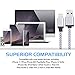 iPhone Charger, Everdigi 4Pack 10FT 8pin Premium Nylon Braided Lightning to USB Cable Charging Cord Compatible with iPhone 7,7 Plus,6,6s,6 plus,6s plus,5,5s,5c,iPad, iPod (White)