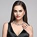EVBEA Pearl Wedding Jewelry Set Affordable Gold Plated Faux Pearl Layered Statement Necklace and Earrings Set(S17)